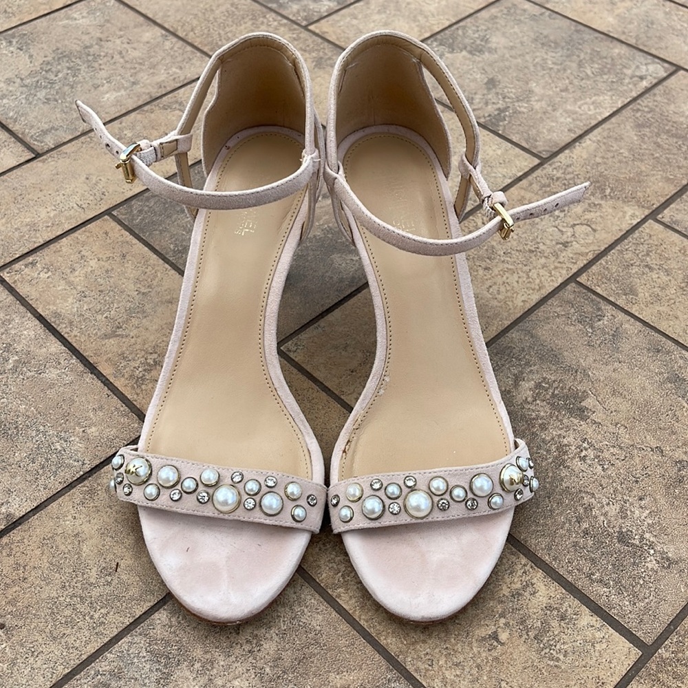 Michael Kors pearls and diamonds heels